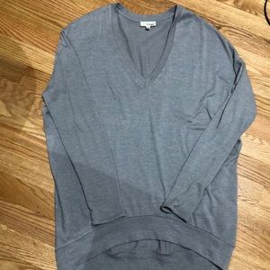 Long Sleeve Oversized V-Neck Sweater